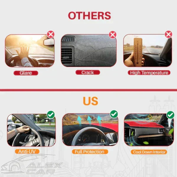 Apex Custom Fit Dashboard Mat Cover For Sedan, Hatchback, , MPV, Truck, SUV etc.